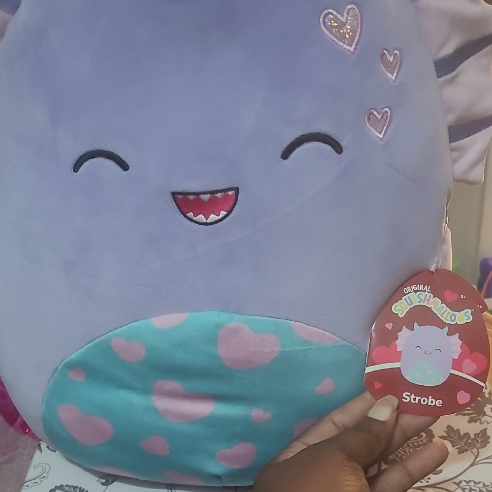 Squishmallows Strobe Plush with Purple and Teal